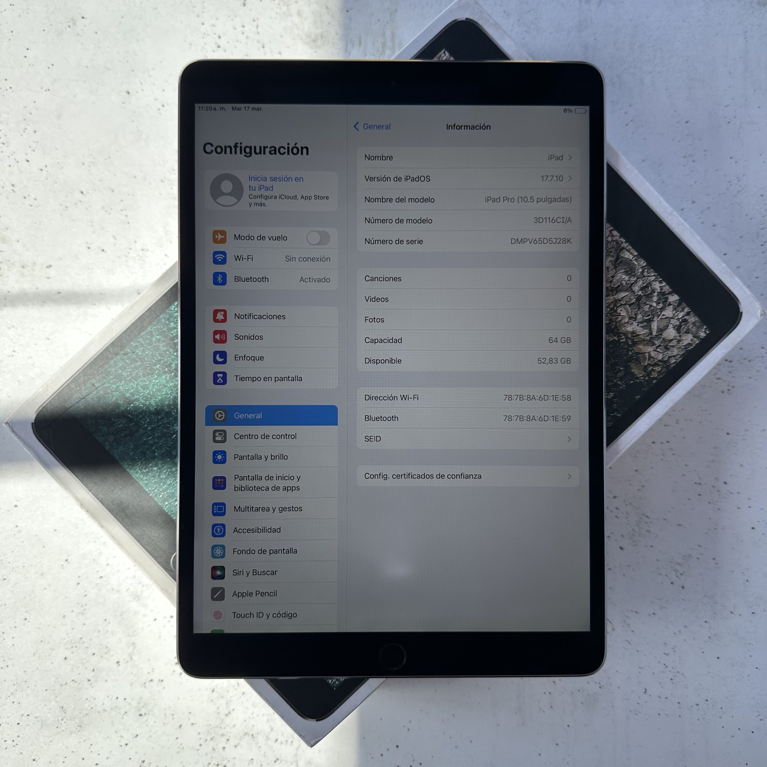 APPLE IPAD PRO 10,5 WIFI 64GB SPACE GRAY – TRIVI